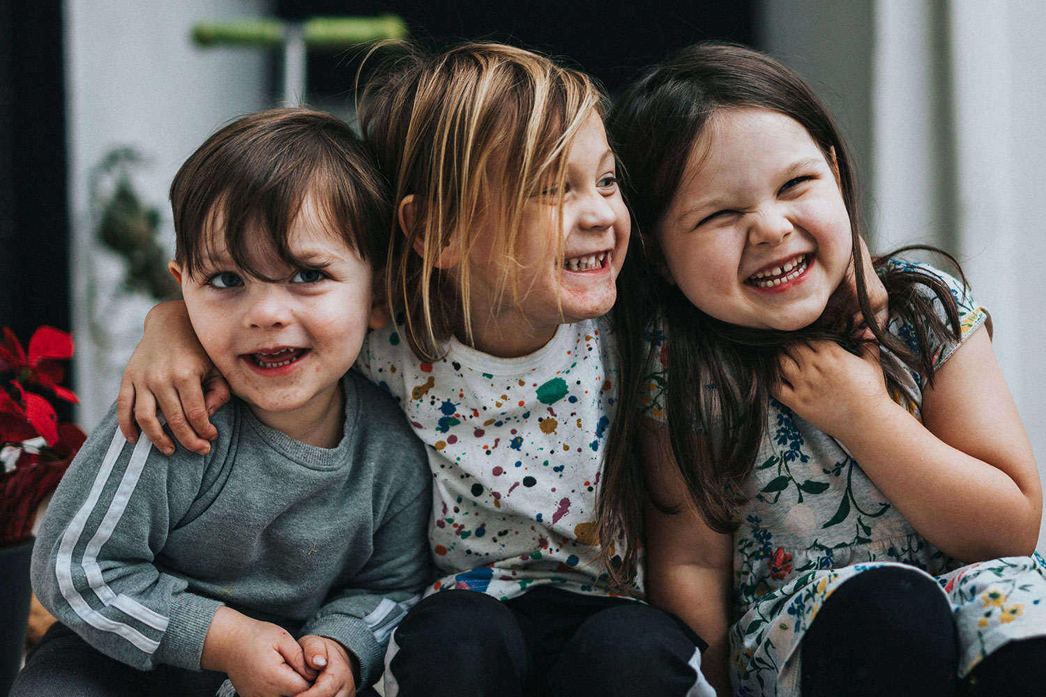 laughing children